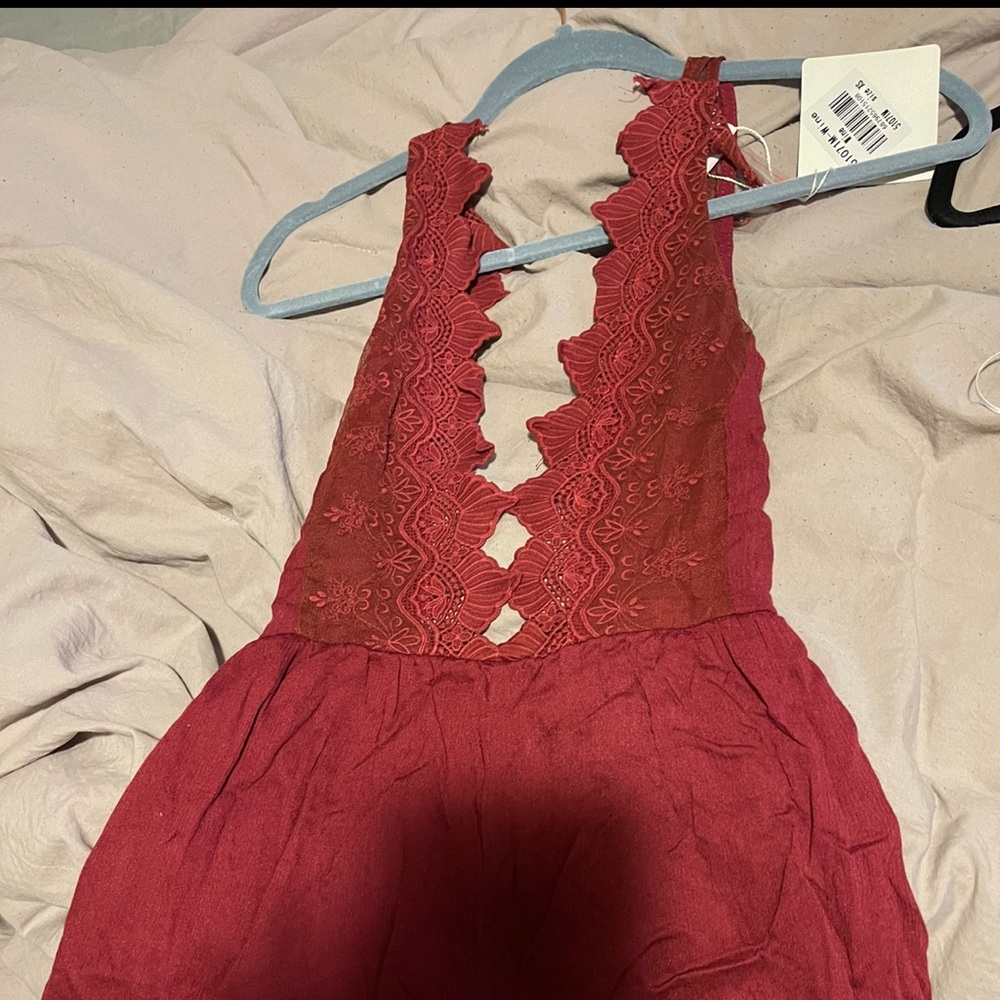 Southern Alternative Red lace Romper